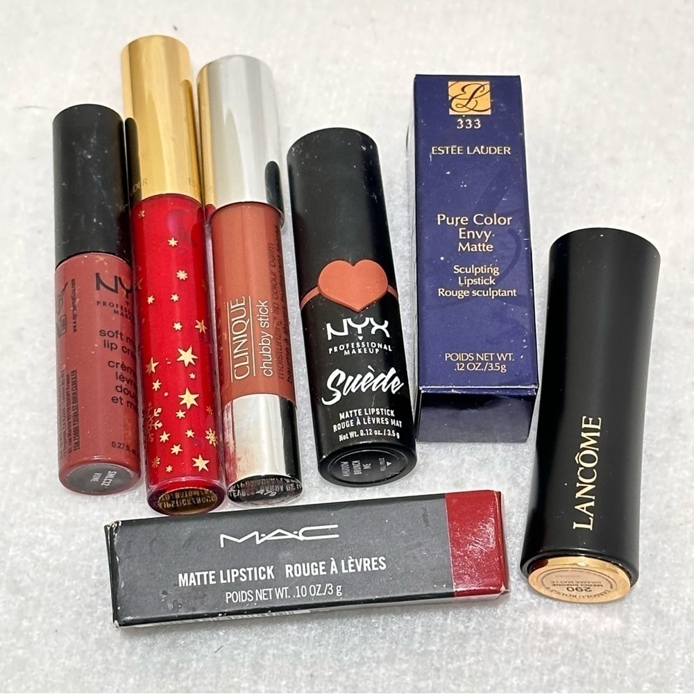 Lipstick bundle MAC, Lancôme, Estée Lauder & more Rust/Terracotta most NEW‌